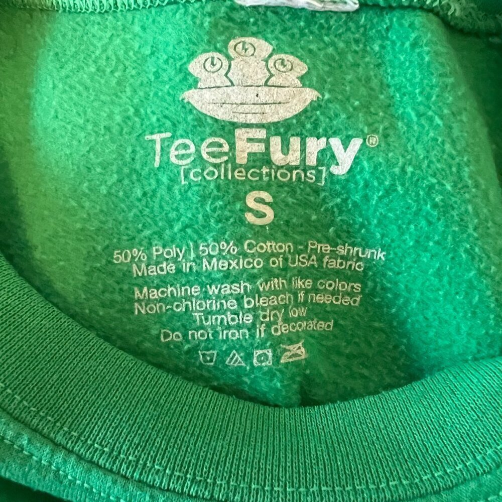 Green TeeFury Ugly Christmas Sweater Guardians of the Galaxy size Small - Picture 6 of 6